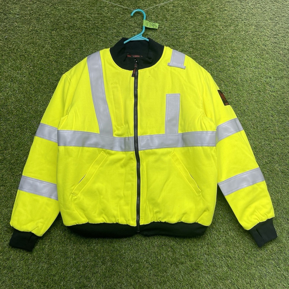 DRIFIRE Lineman Jacket Mens Medium FR HRC3 Lanyard Access High Vis Neon New